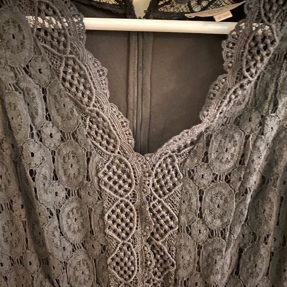 LOFT black lace dress - Picture 3 of 7
